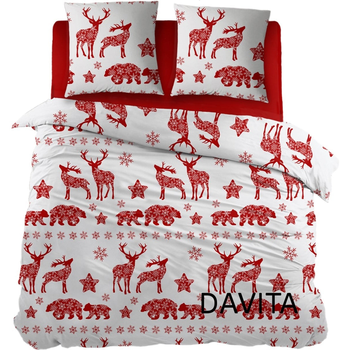 Sleepnight Housse de Couette Flanelle Davita