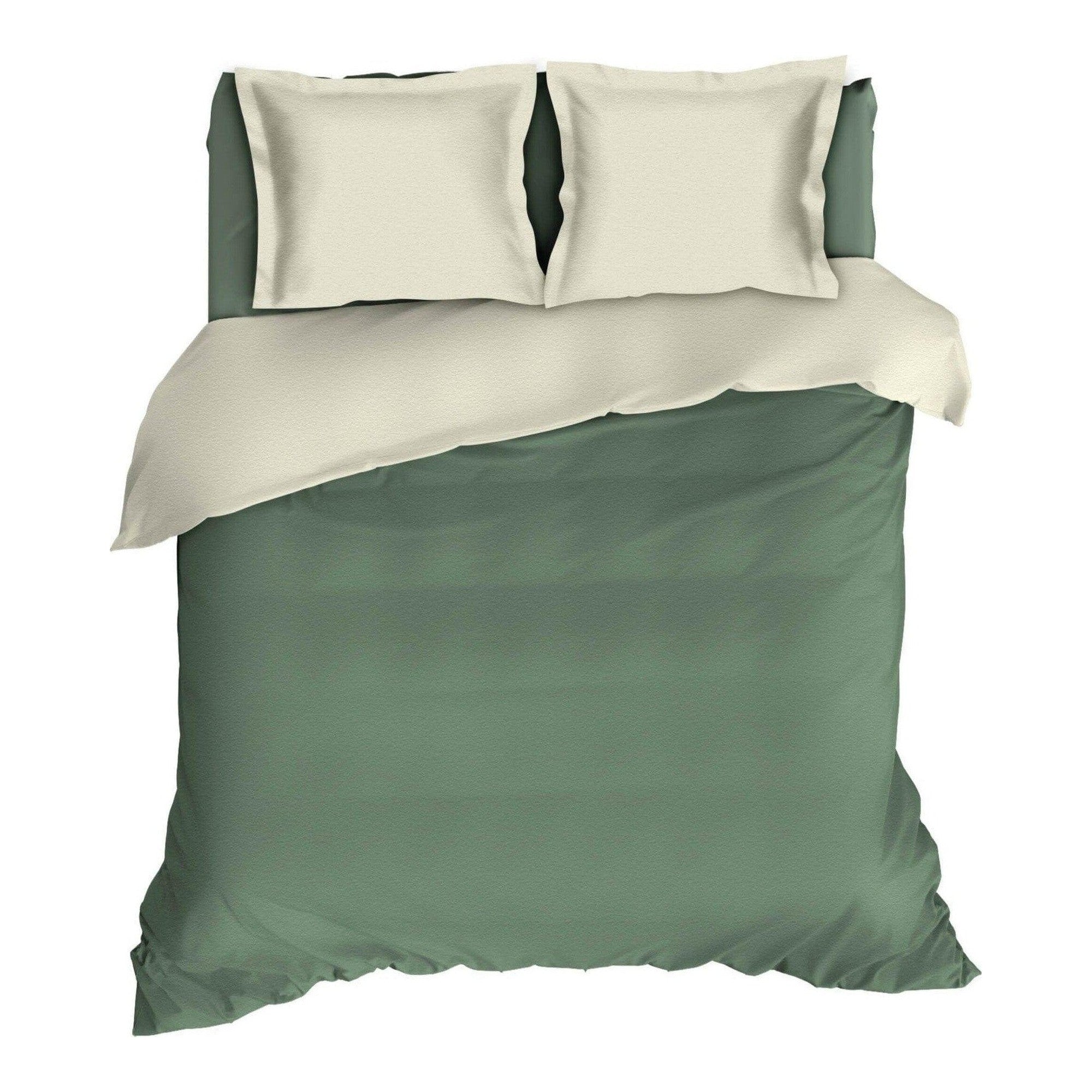 Romanette dekbedovertrek flanel Comtesse Mineral Wolwit
