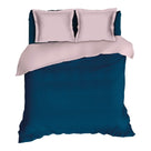 Romanette dekbedovertrek flanel Comtesse Teal Rose