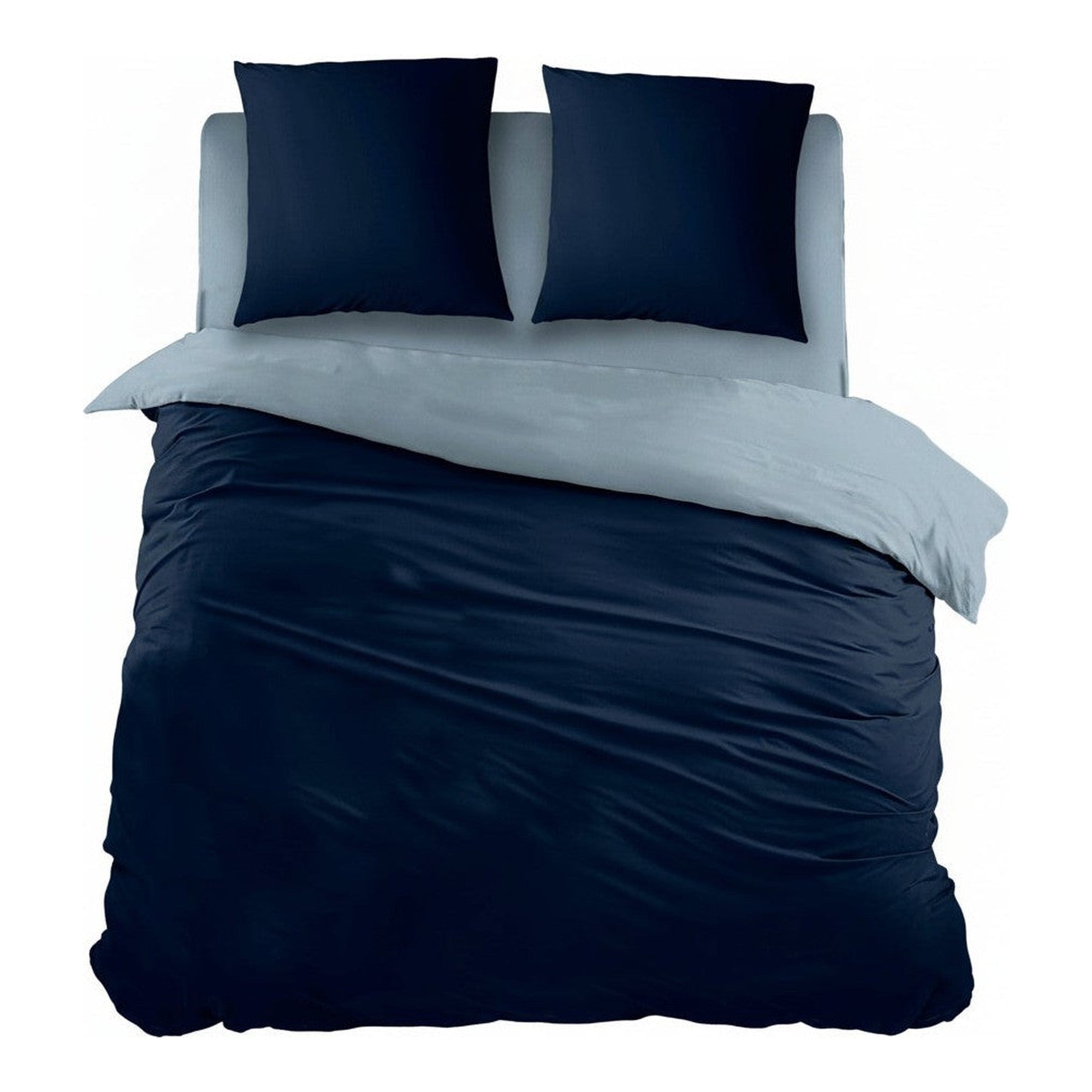 Sleepnight dekbedovertrek katoen Bi-Color Blue