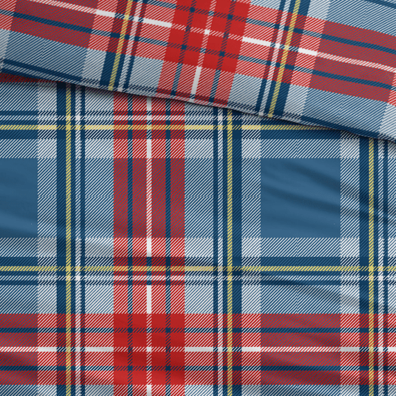 Sleepnight Housse de Couette Flanelle Elien