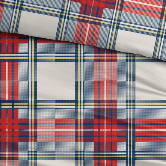 Sleepnight Housse de Couette Flanelle Elies