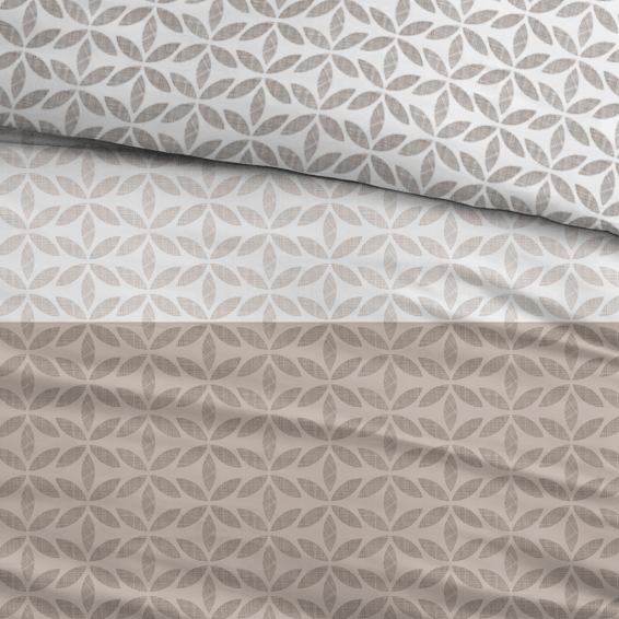 Sleepnight Lakenset Flanel Elke Taupe