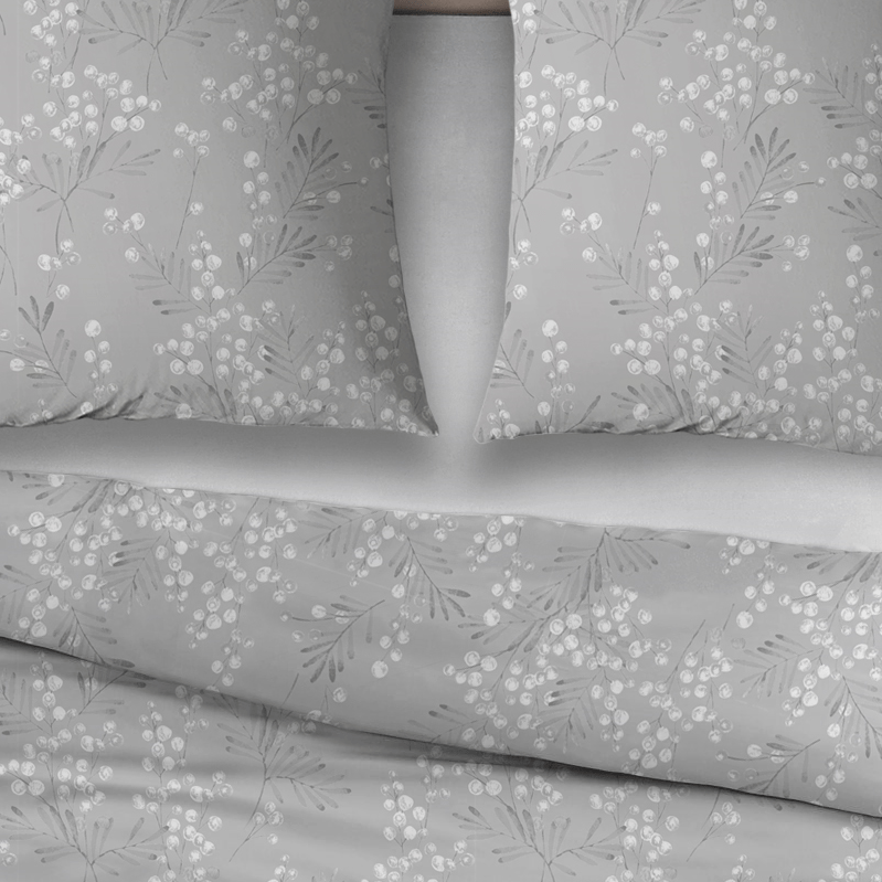 Sleepnight Lakenset Flanel Erica Grijs