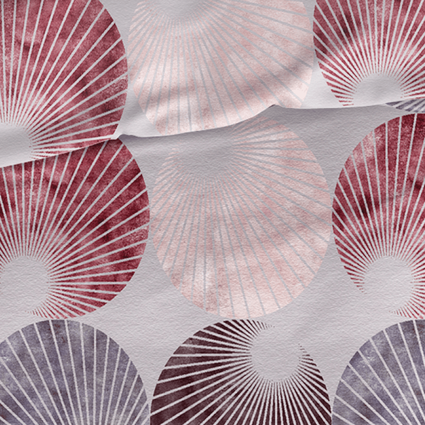 Romanette Housse de couette Flanelle Gerlos Gris/Bordo