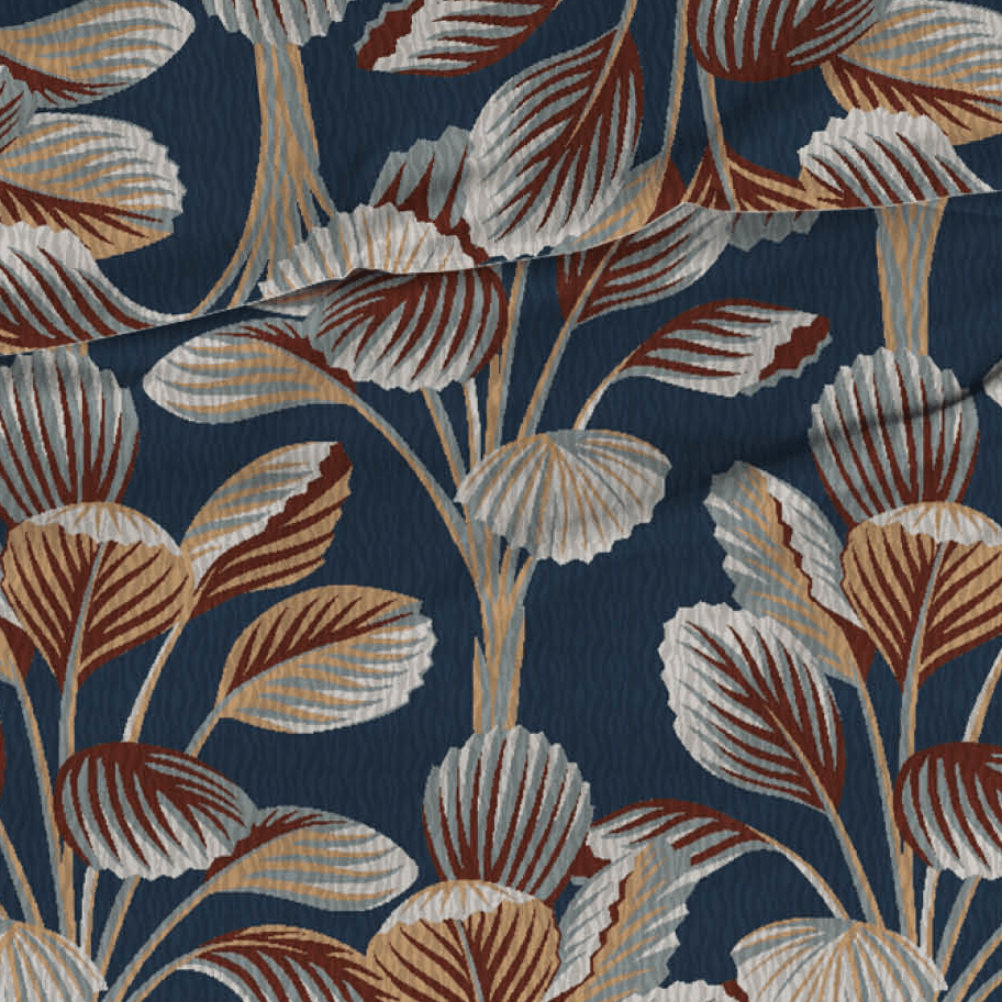 Satin d'Or Bettbezug Satin Ginsing Blue