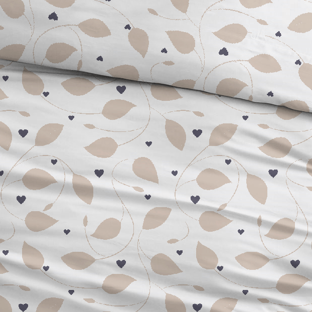 Sleepnight Housse de Couette Flanelle Gisèle