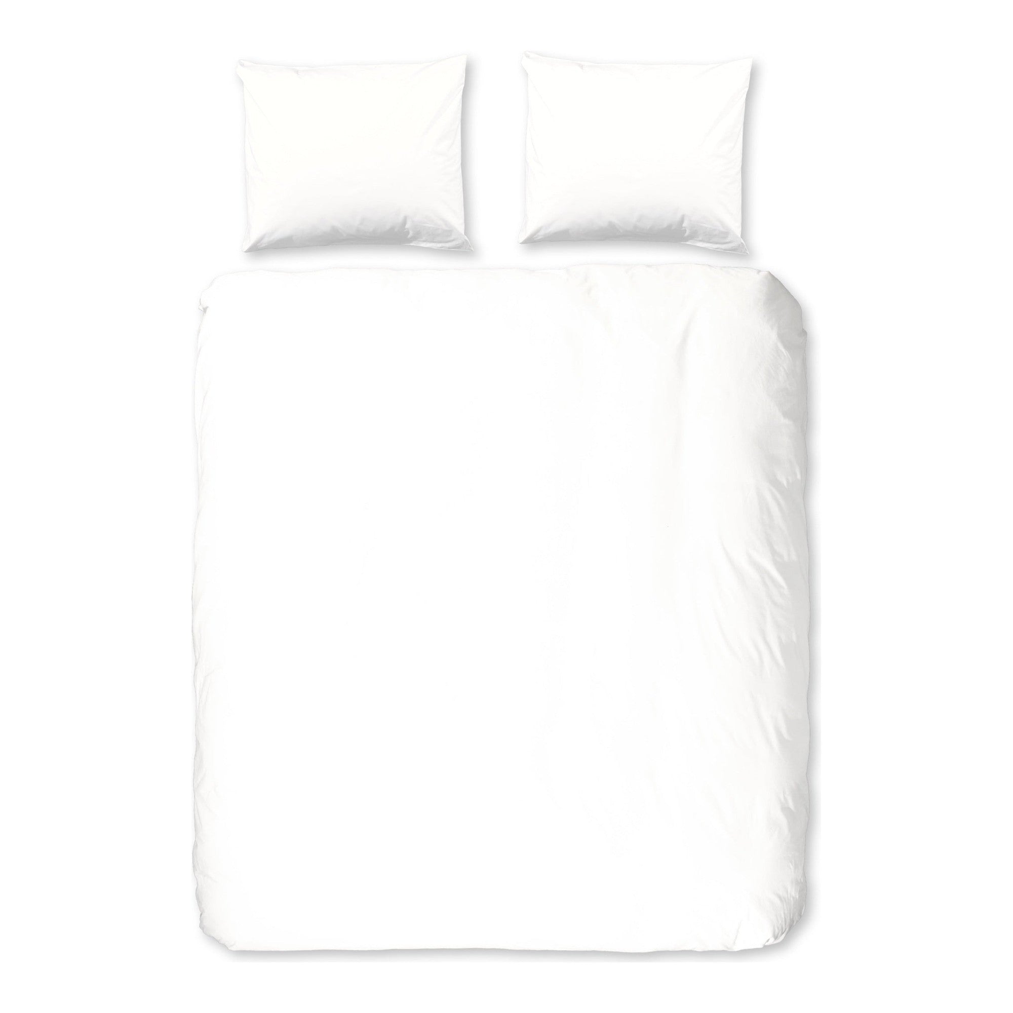 Good Morning dekbedovertrek flanel uni, White