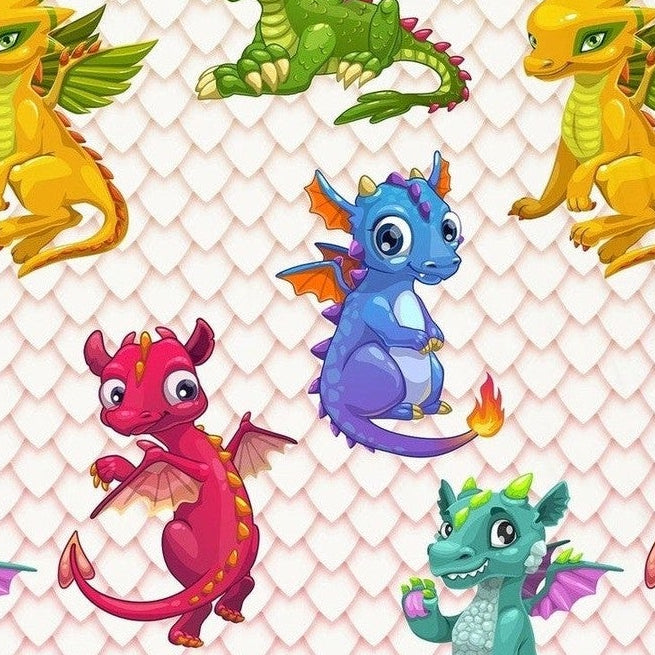Good Morning Dekbedovertrek Katoen Dragons Multi