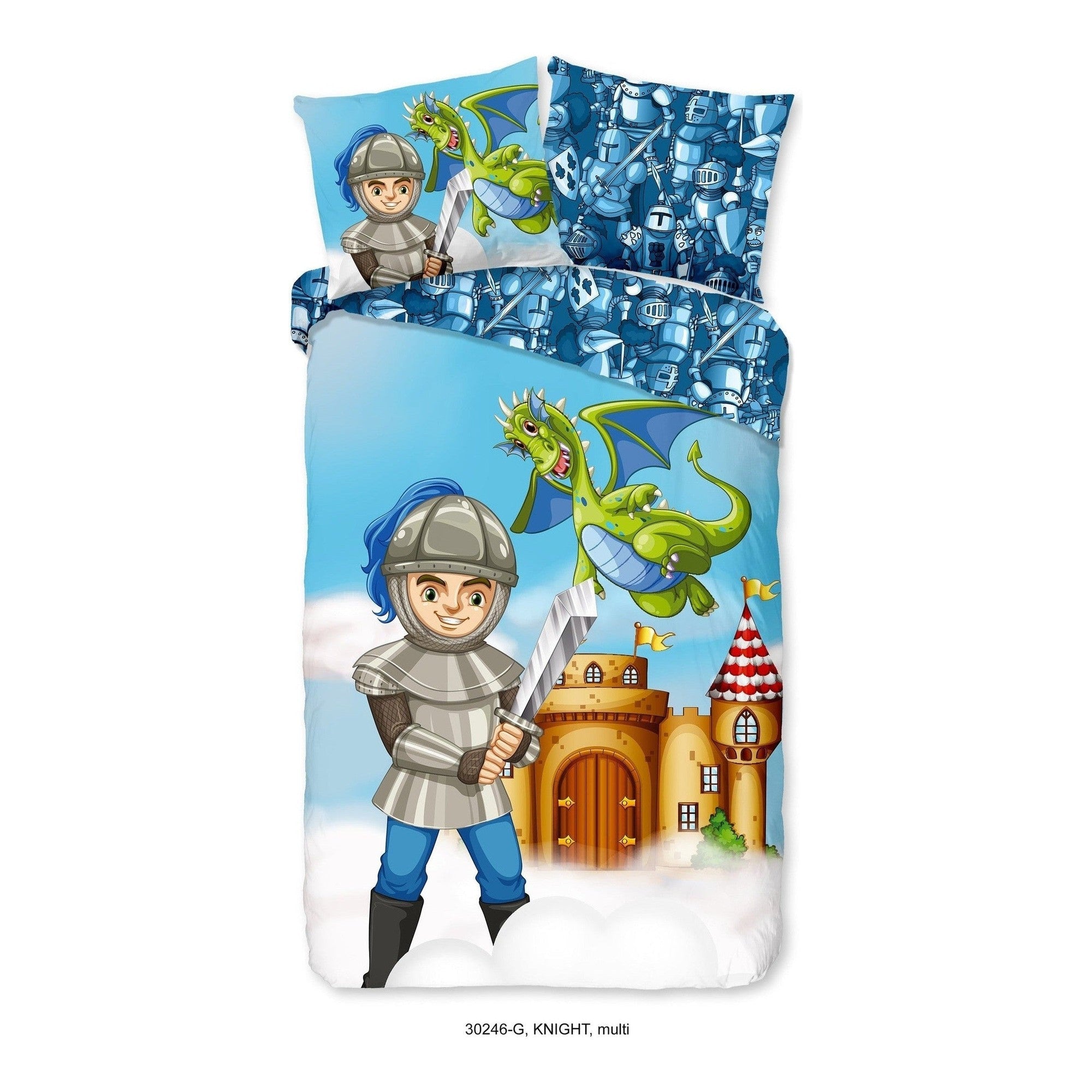 Good Morning dekbedovertrek katoen Knight Multi