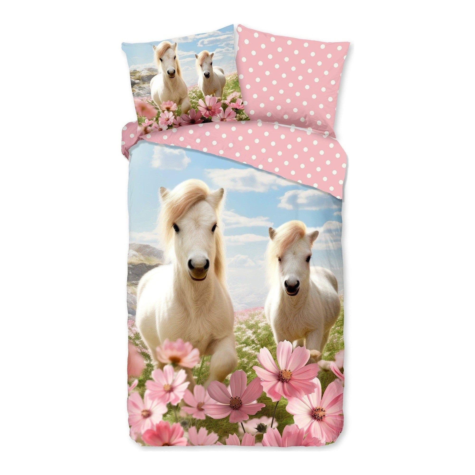 Good Morning dekbedovertrek katoen Philou roze