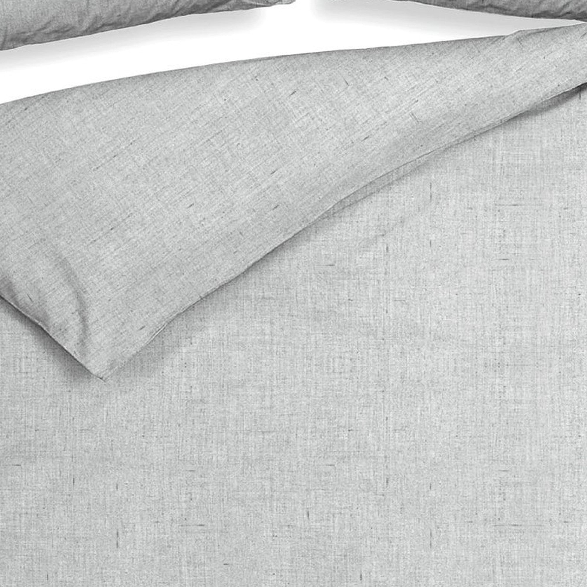 Heckettlane dekbedovertrek Franela Light Grey flanel
