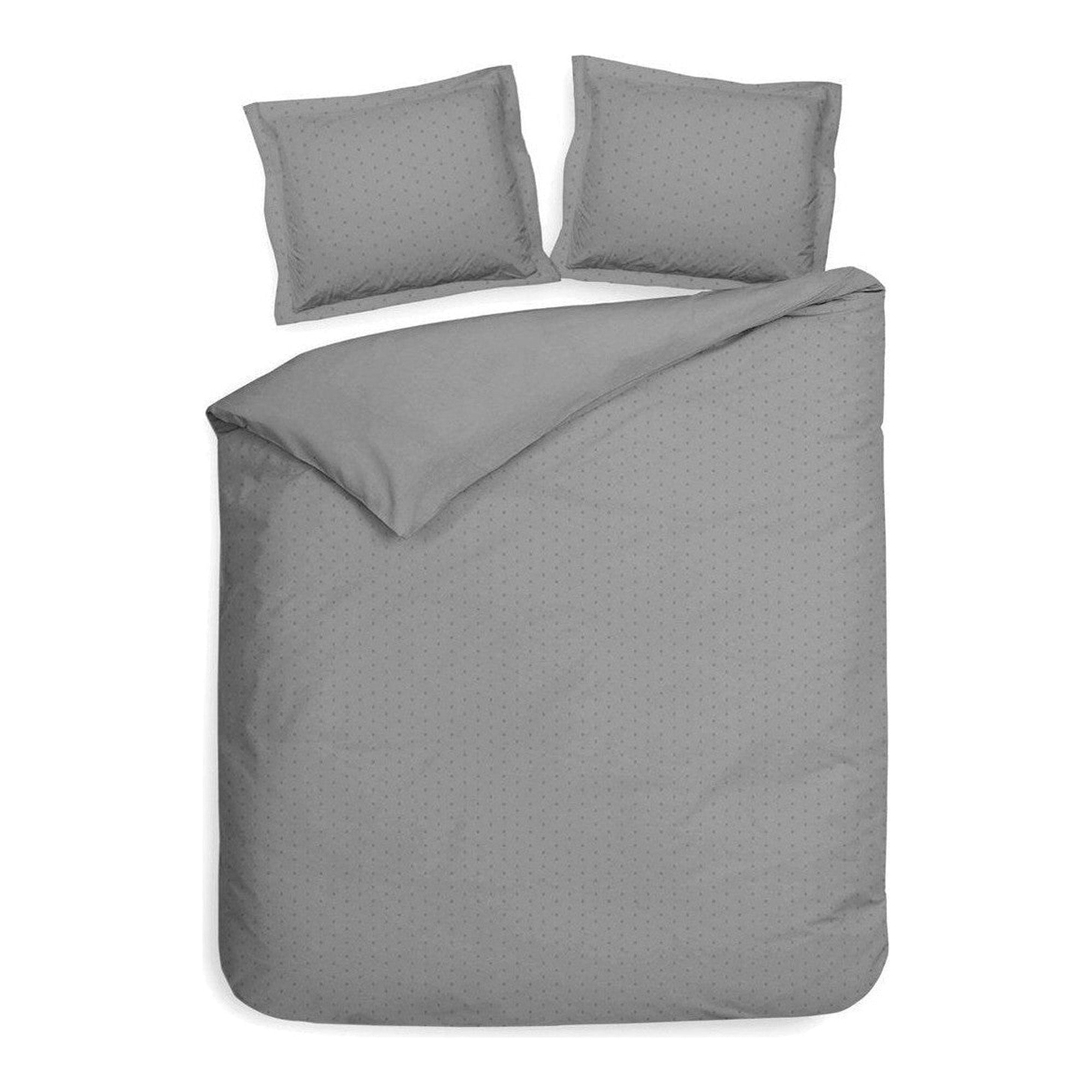 Heckettlane dekbedovertrek Punto Glacier Grey satijn
