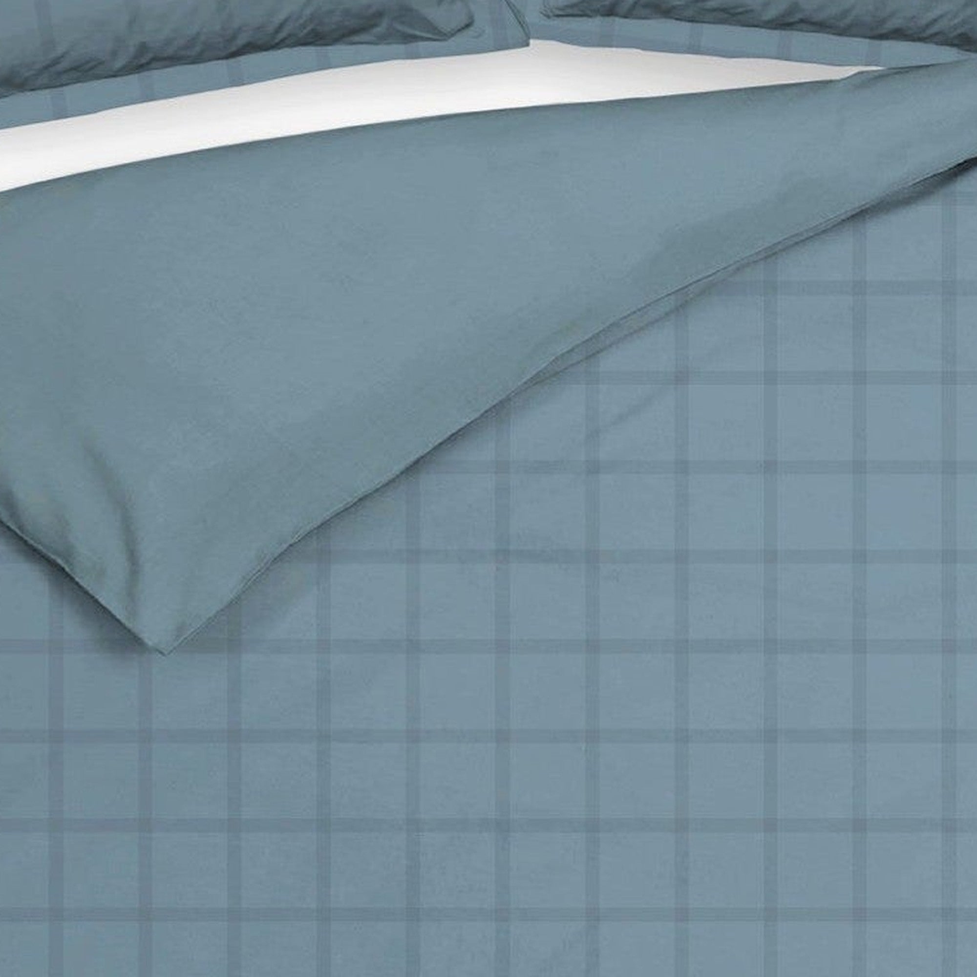 Heckettlane dekbedovertrek Diamante Colonial Blue katoen-satijn