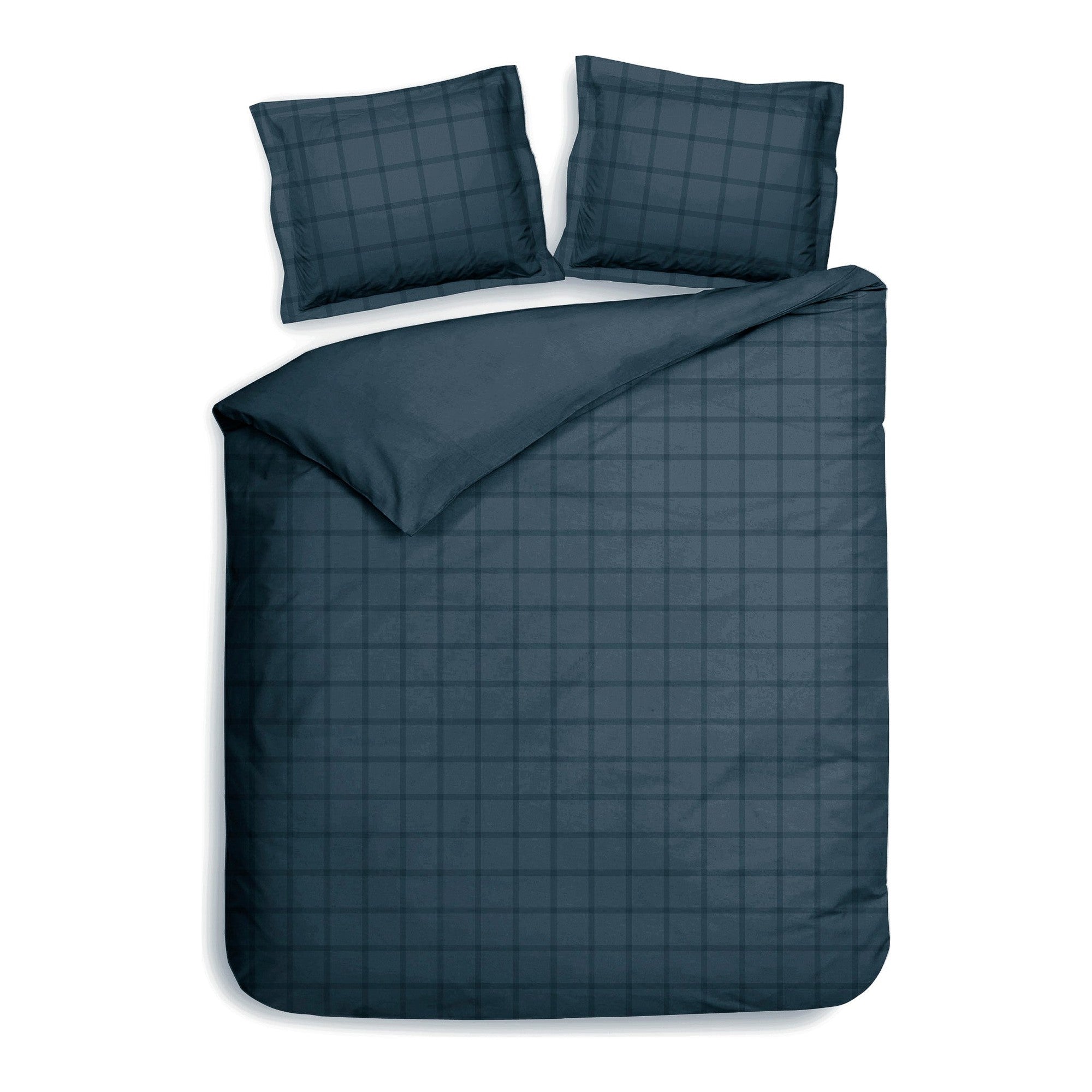 Heckettlane dekbedovertrek Diamante Maritime Blue katoen-satijn
