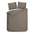 Heckettlane dekbedovertrek Diamante Taupe Grey katoen-satijn