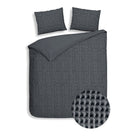 Heckettlane dekbedovertrek Vafala Steel Grey katoen