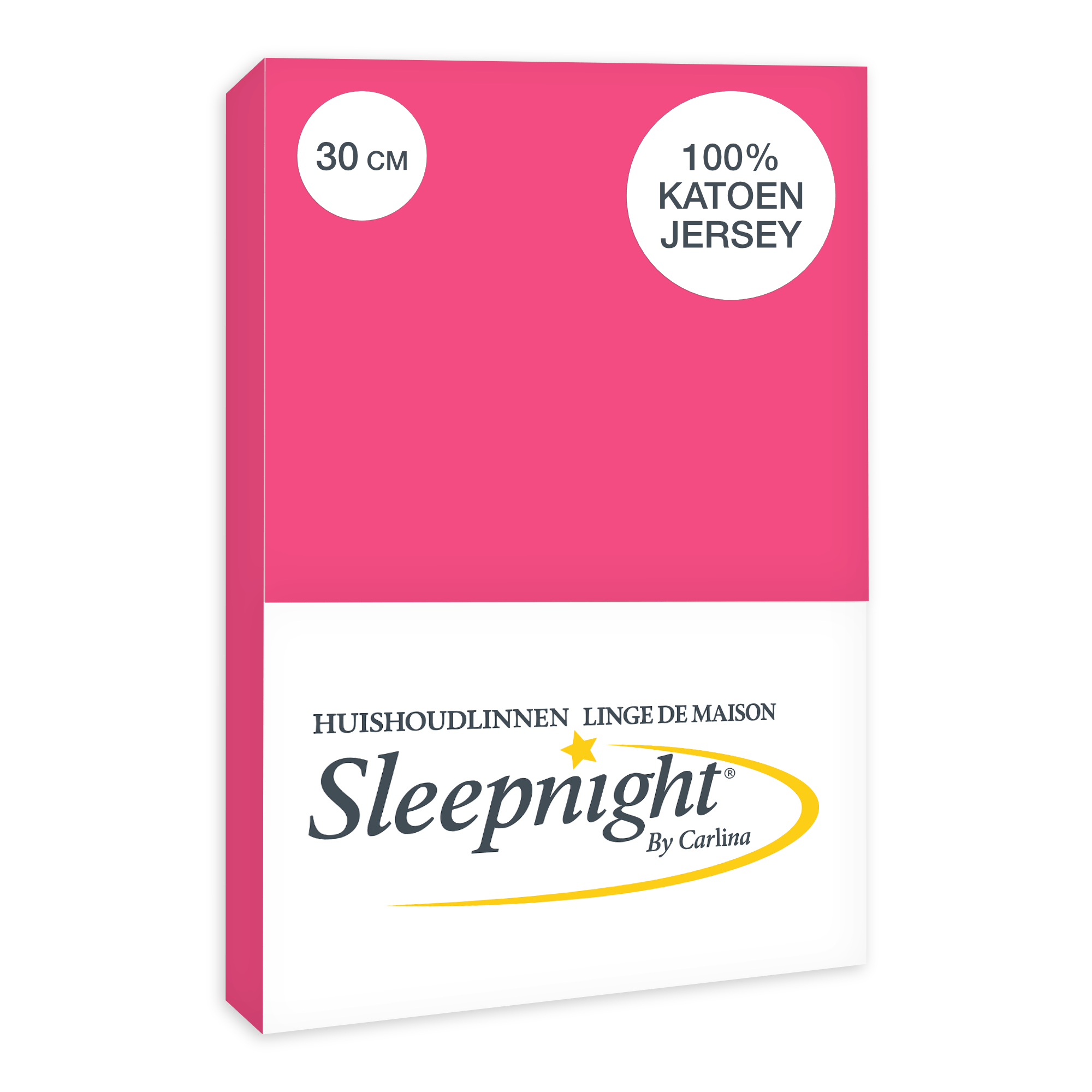 Sleepnight Hoeslaken Jersey 30 cm Fuchsia
