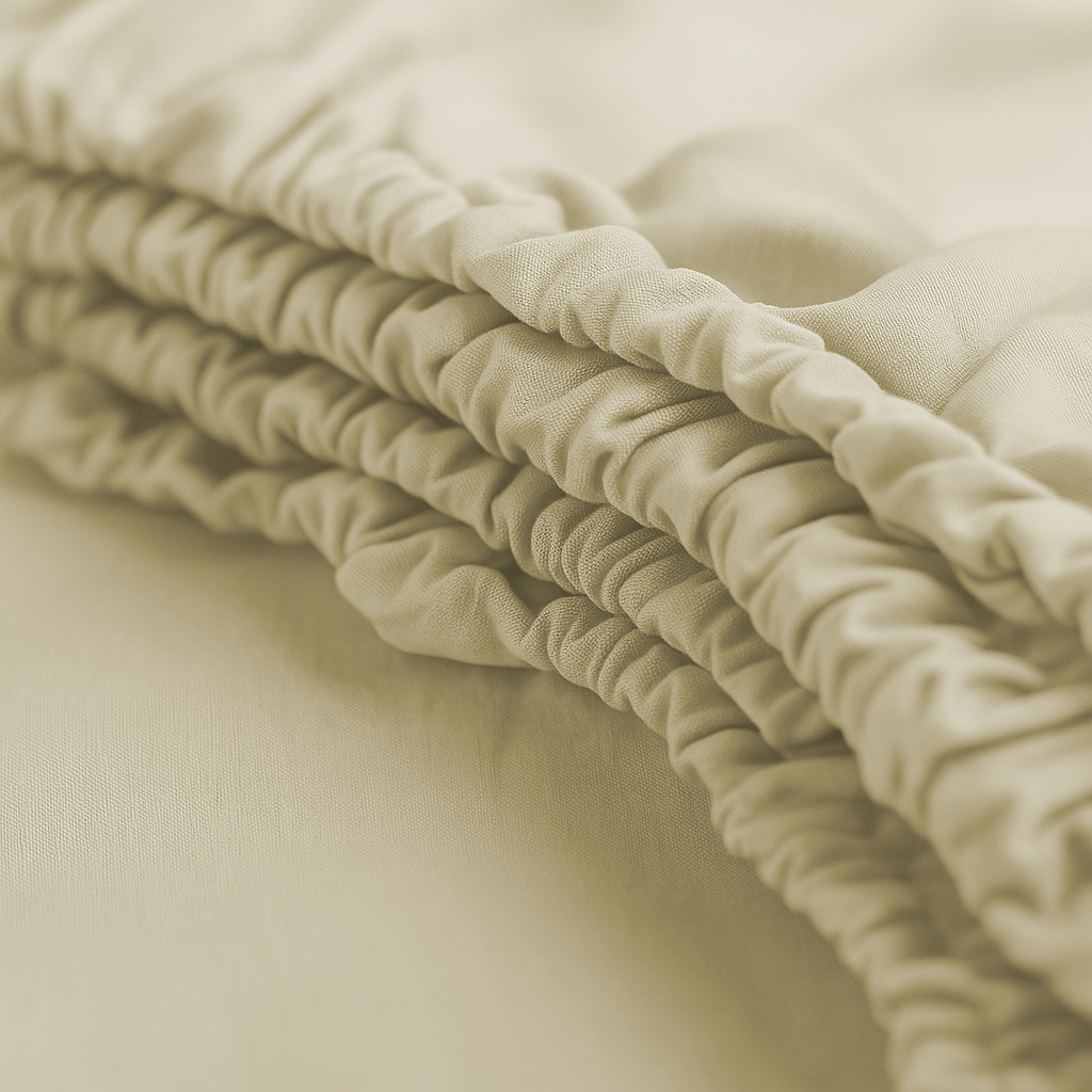 Drap-housse Sleepnight en coton 40 cm Ivoire