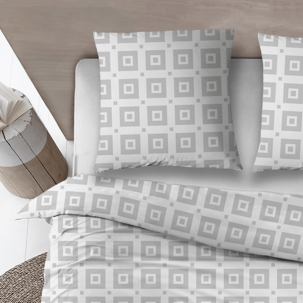 Sleepnight Dekbedovertrek Flanel Ilse Grijs