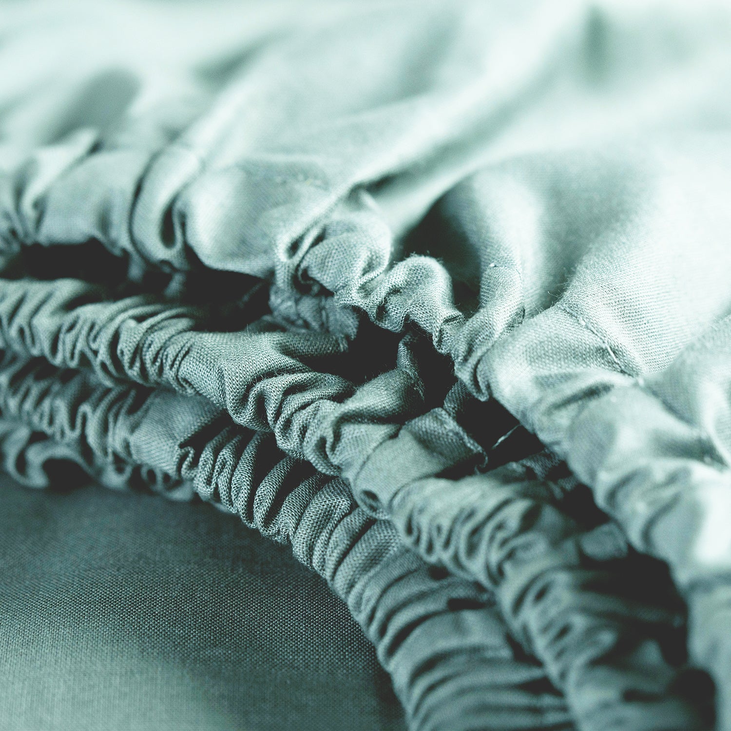 Drap-housse Cendrillon en coton Weekend vert minéral