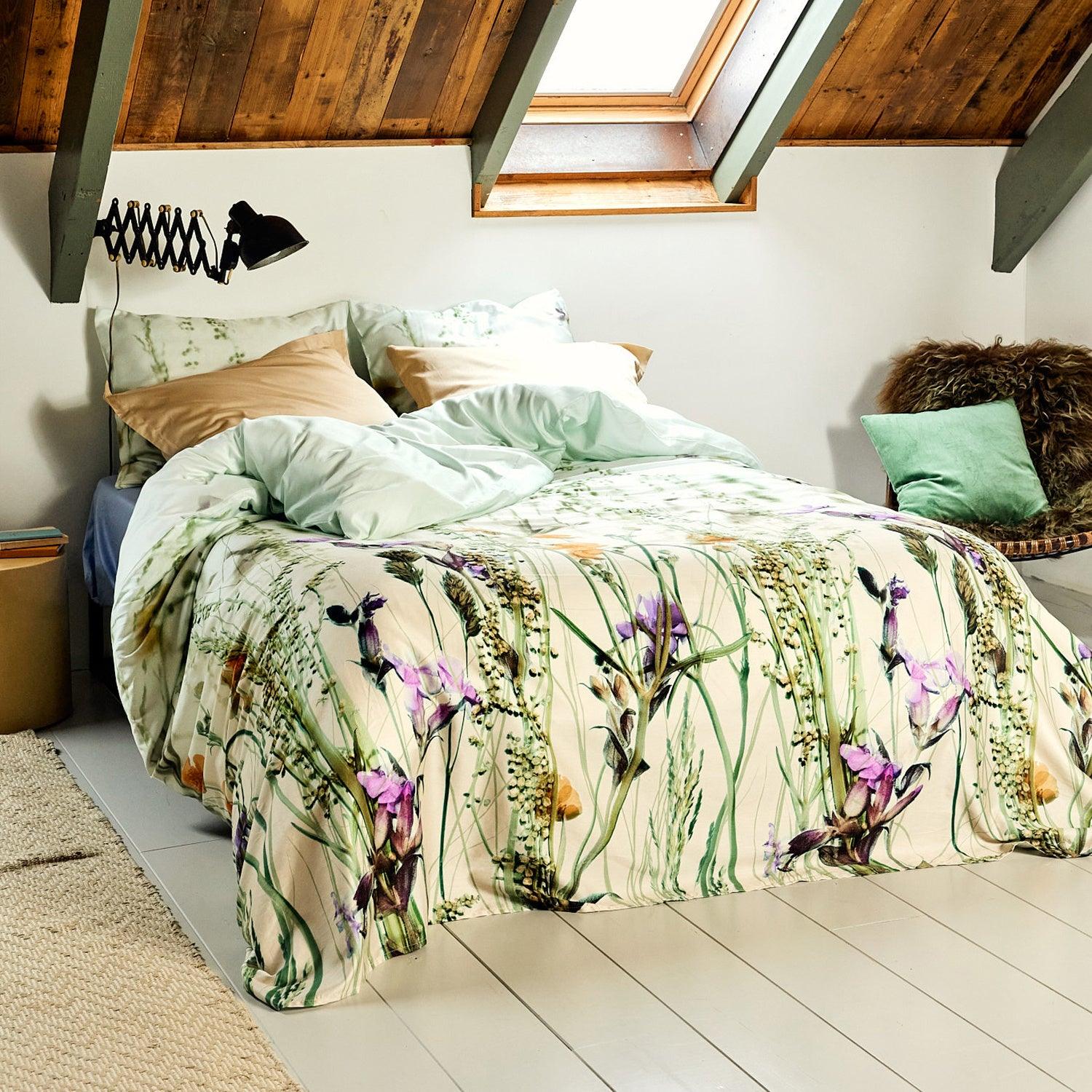 Dekbedovertrek Satijn Flora - Bedtextielonline.be