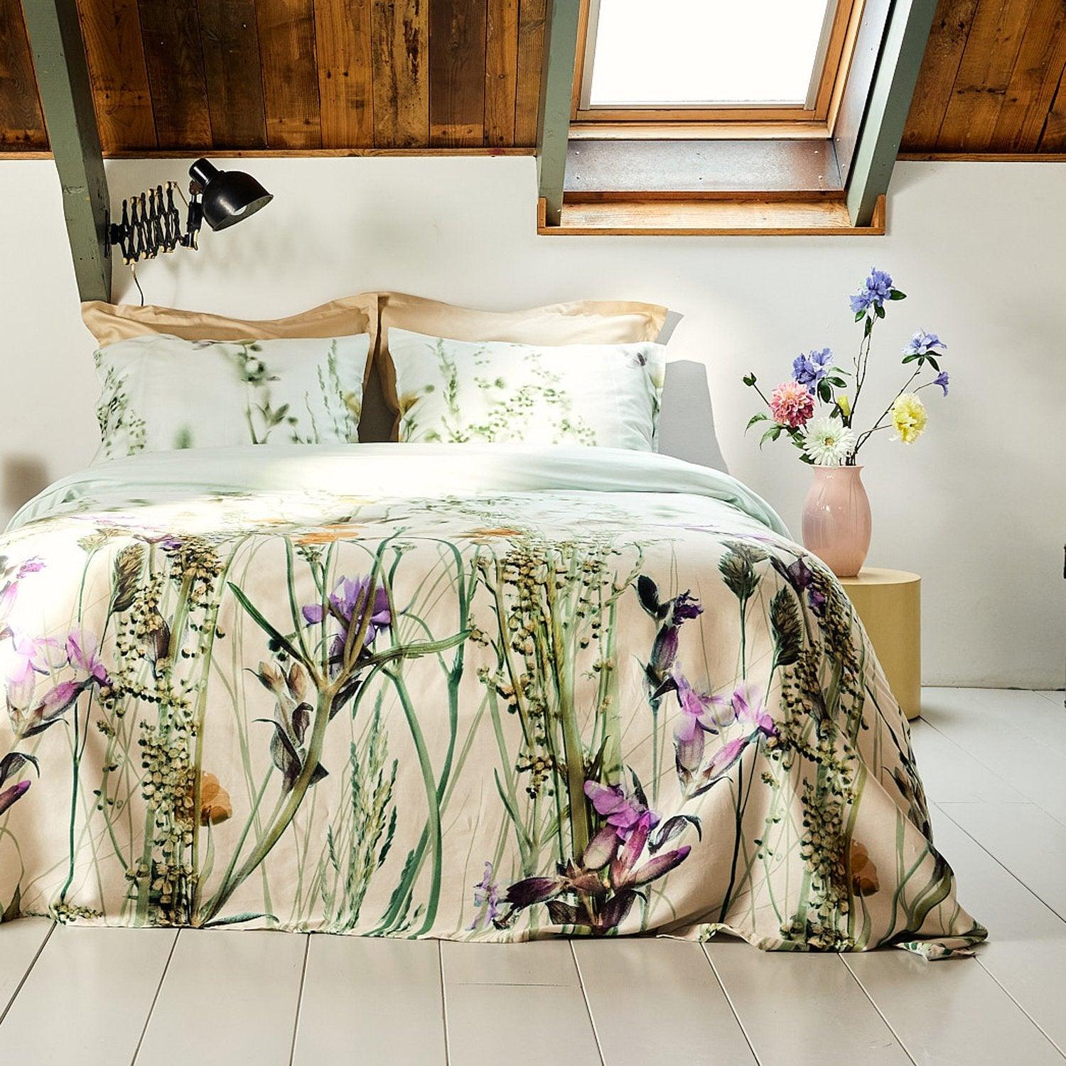 Dekbedovertrek Satijn Flora - Bedtextielonline.be