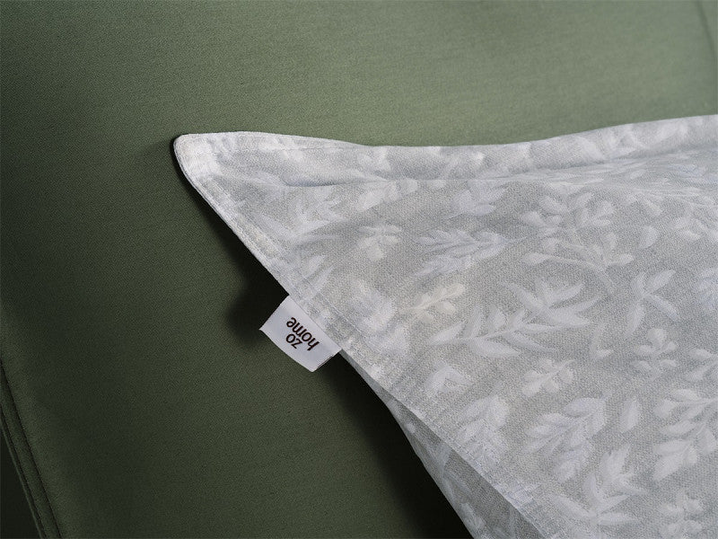 Housse de couette Zo Home en coton Petali di Lino Gris tourterelle