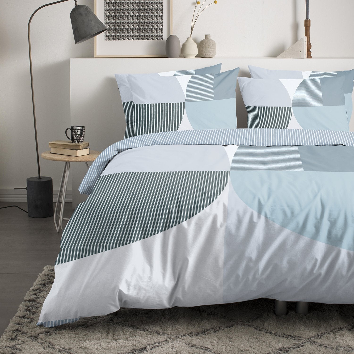 Cinderella Dekbedovertrek Katoen Knut Blauw