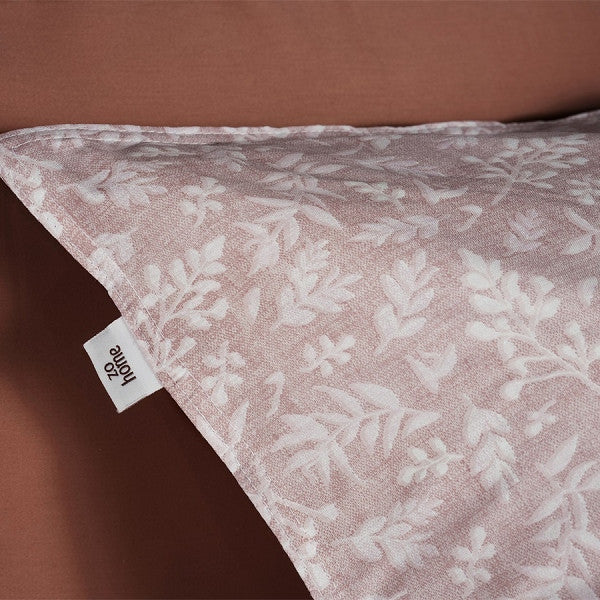 Housse de couette Zo Home en coton Petali di Lino Shell Nude