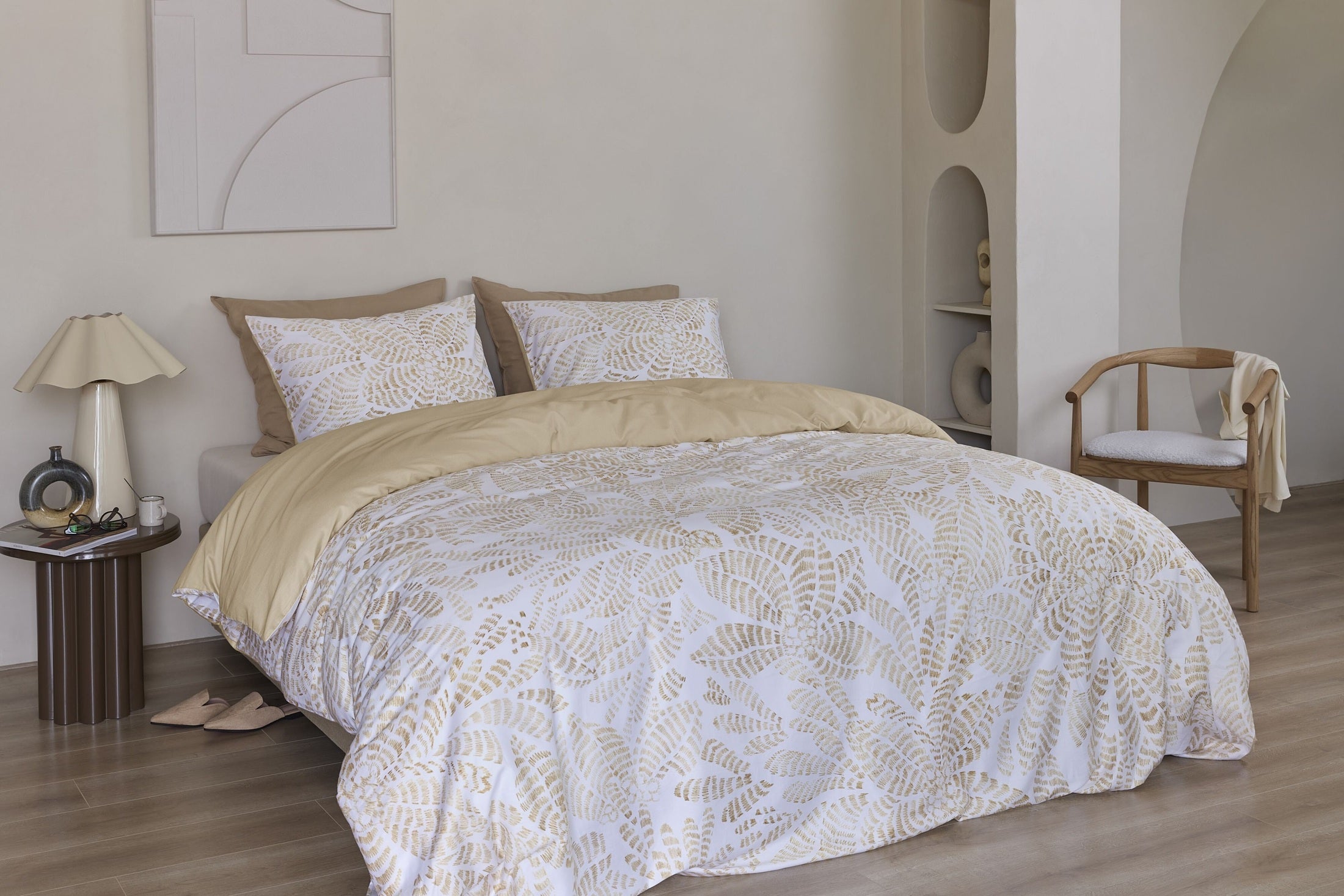 Beddinghouse Dekbedovertrek Satijn Indy - Naturel