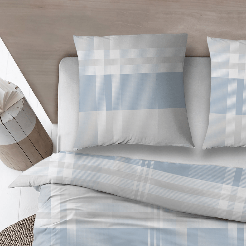 Sleepnight Dekbedovertrek Flanel Ineke Blauw