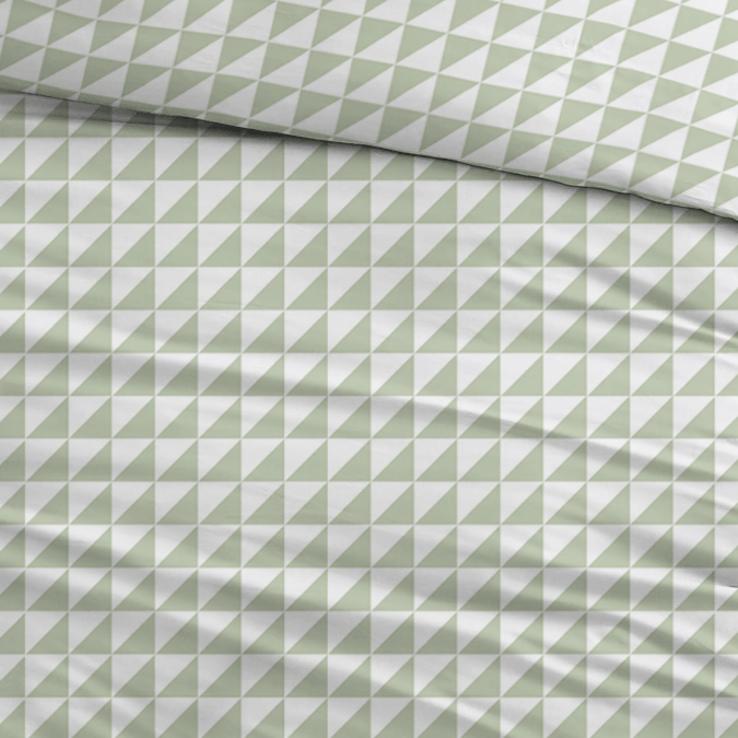 Sleepnight Dekbedovertrek Flanel Irina Groen