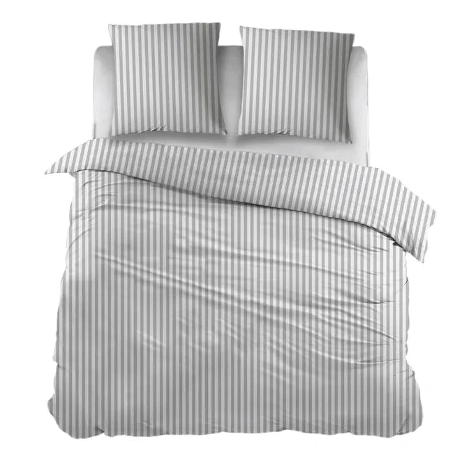 Sleepnight Dekbedovertrek Flanel Iris Grijs