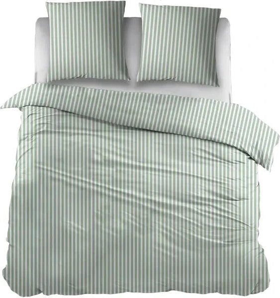 Sleepnight Dekbedovertrek Flanel Iris Groen