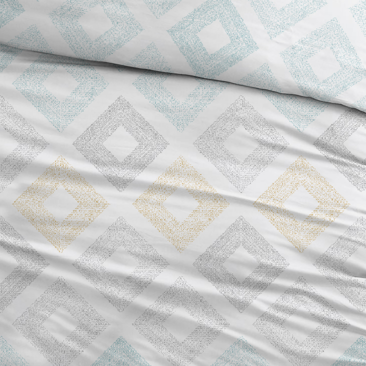 Housse de couette Sleepnight Coton Keet - Gris