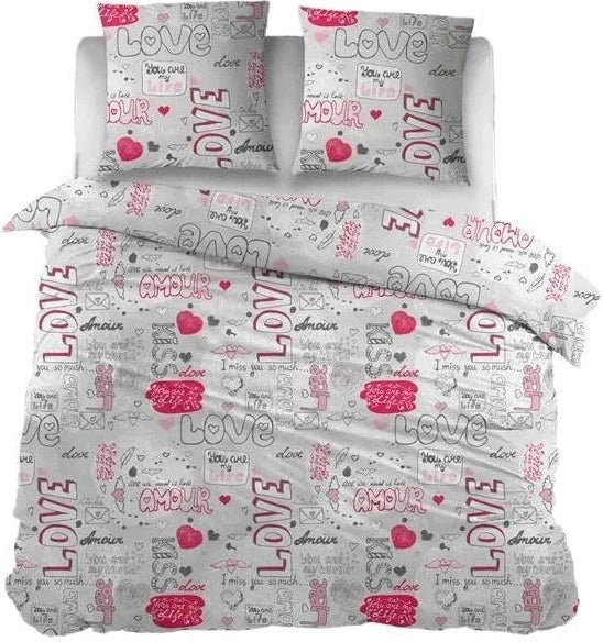 Sleepnight Bettbezug Flanell Kiss