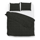 Zo Home dekbedovertrek Lino Midnight Black katoen