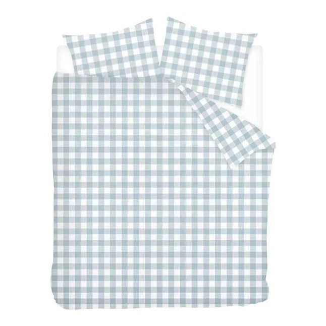 Sleepnight Housse de Couette Flanelle Lies Bleu