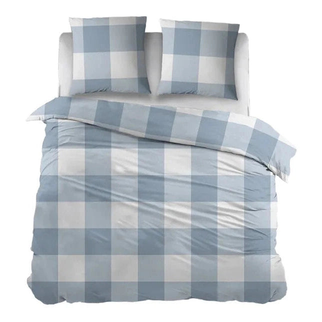 Sleepnight Housse de Couette Coton Maaike Bleu