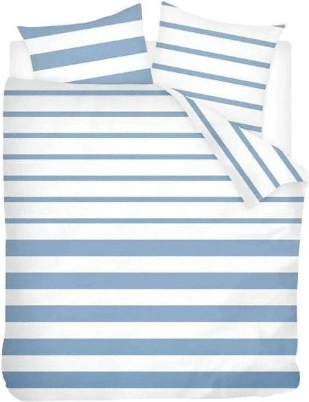 Sleepnight Housse de Couette Coton Mandy Bleu