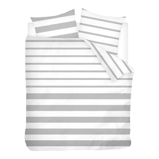 Sleepnight Housse de Couette Coton Mandy Gris