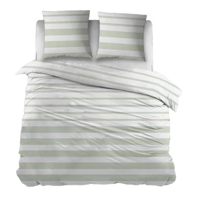 Sleepnight Housse de Couette Coton Mandy Vert