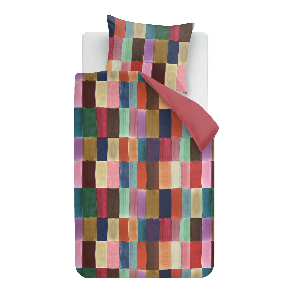 Oilily Dekbedovertrek Satijn Fiesta Blocks Multi