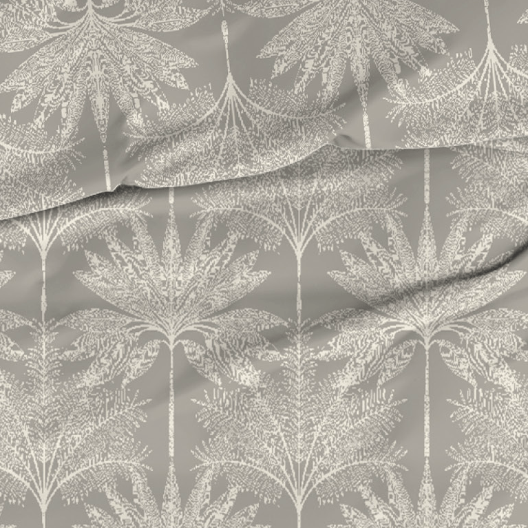 Satin d'Or Dekbedovertrek Satijn Palmyra Khaki