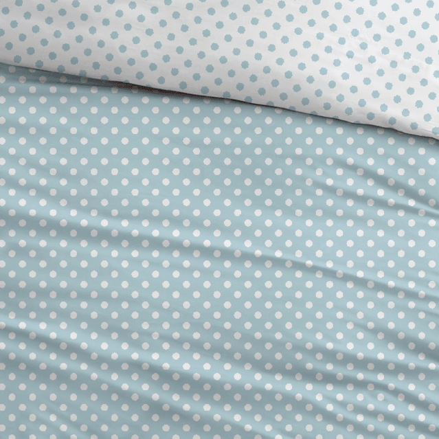 Ensemble de Draps Sleepnight Coton Pierrot Bleu