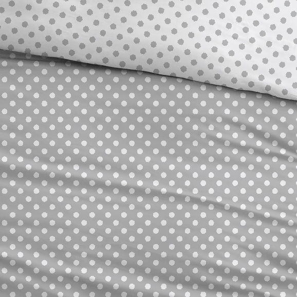 Sleepnight Bettbezug Flanell Pierrot Grau