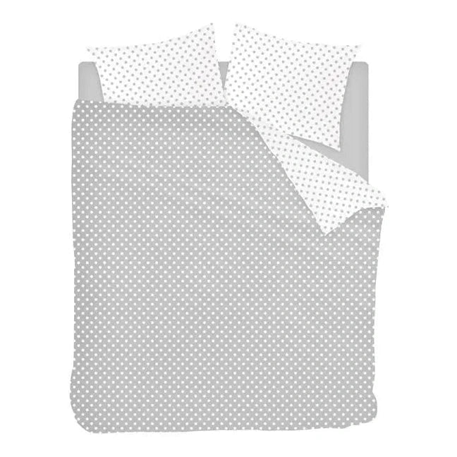 Sleepnight Bettbezug Flanell Pierrot Grau