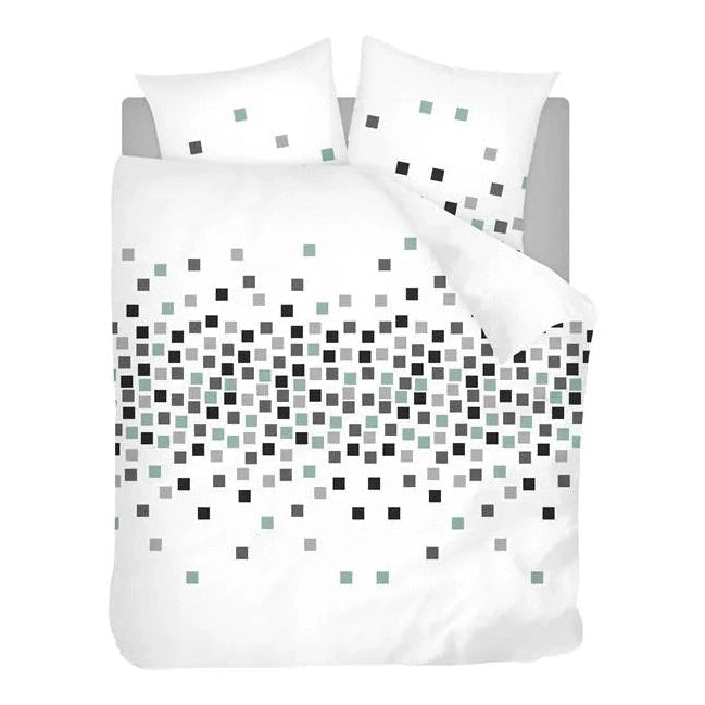 Sleepnight Housse de Couette Coton Pieter Gris