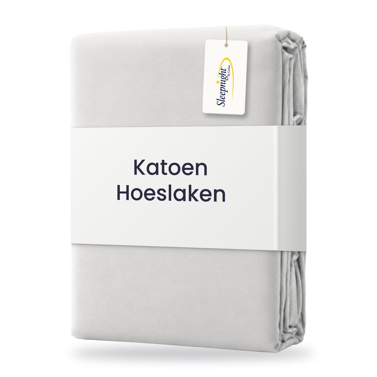 Sleepnight Hoeslaken Katoen 30 cm Grijs - verpakking